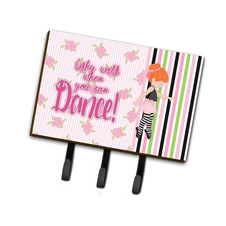 Carolines Treasures Ballet Dance Stripes Red Hair Leash or Key Holder BB5399TH68